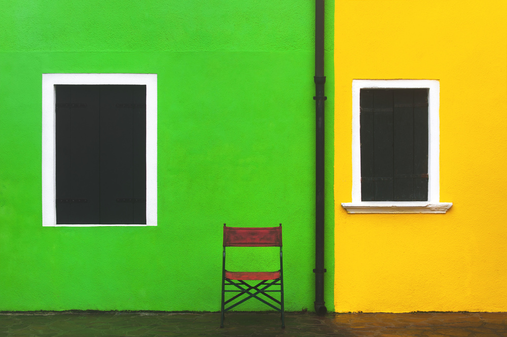 Vibrant Walls Red Chair by Samir Pajic — canvas wall art