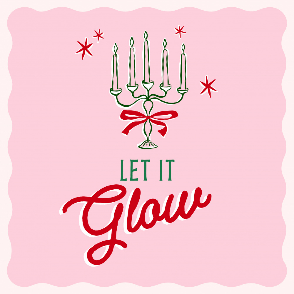 Let It Glow Candelabra by Dominique Vari — canvas wall art