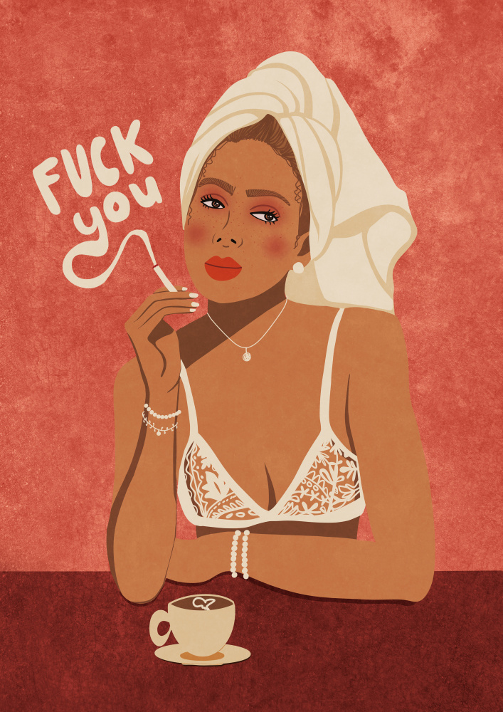 Fuck you by Raissa Oltmanns — canvas wall art