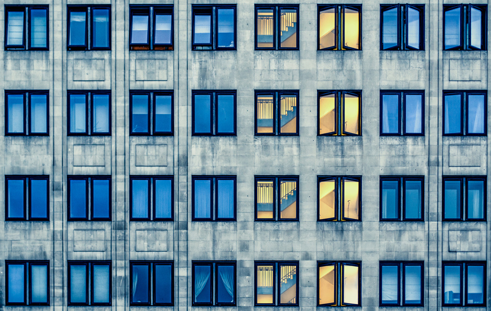 Modern Window Facade by Bego Amare — canvas wall art