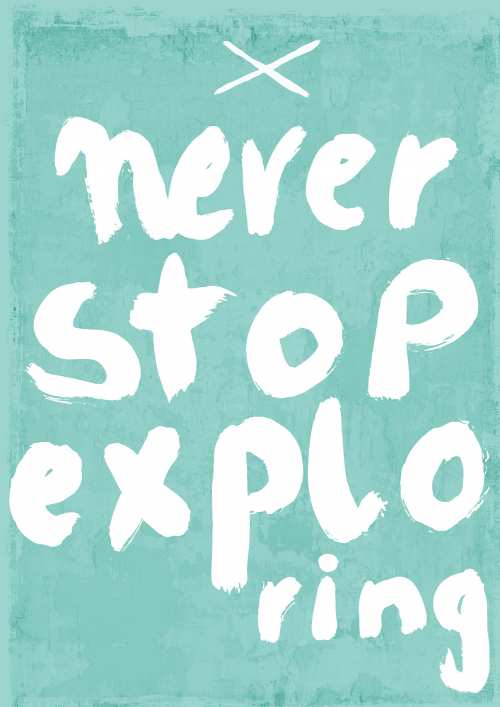 Never Stop Exploring by Treechild — canvas wall art