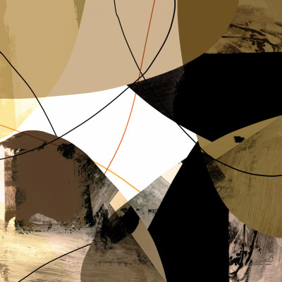 Umber & Charcoal Layered Minimalist Composition