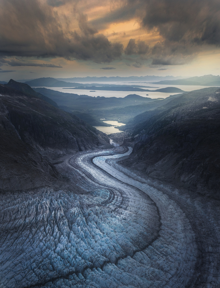 Winding Glacial Valley by James S. Chia — canvas wall art