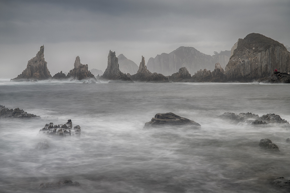 Dramatic Sea Stacks by TONY GORAN — canvas wall art