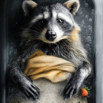 Reading Raccoon Bath