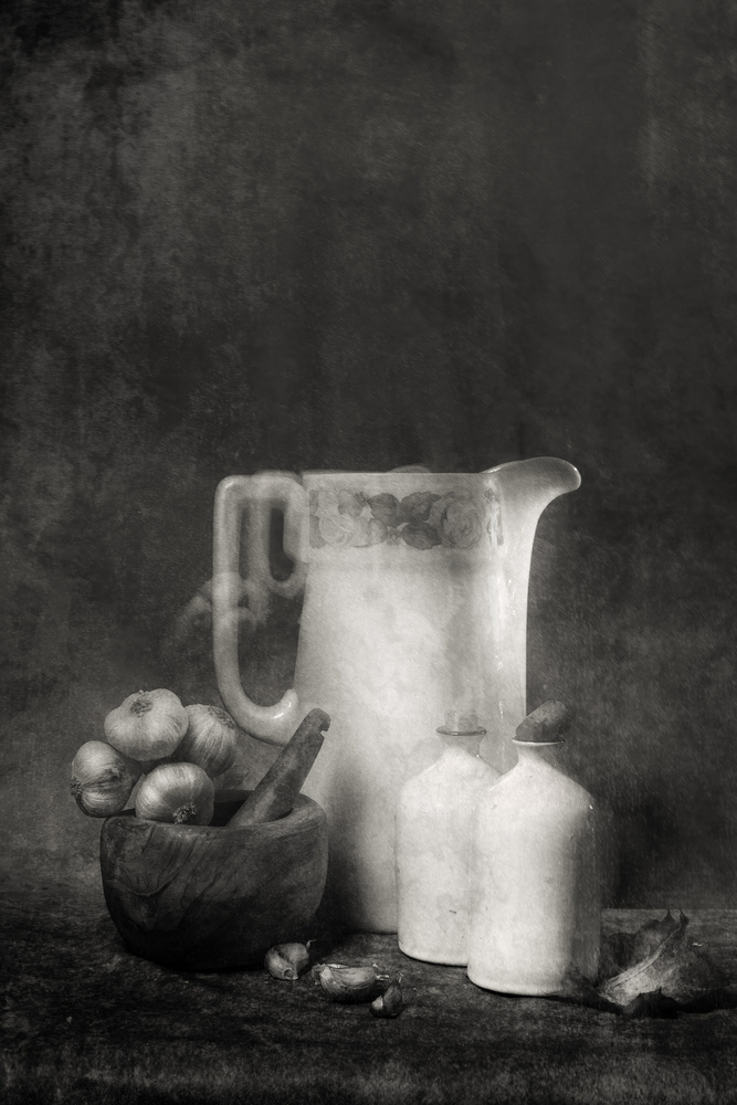 Rustic Kitchen Still Life by Martine Benezech — canvas wall art