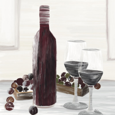 Classic Wine Still Life