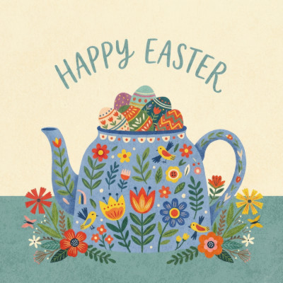 Happy Easter Teapot