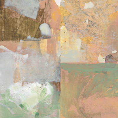 Earthy Terracotta & Sage Textured Painterly Abstract