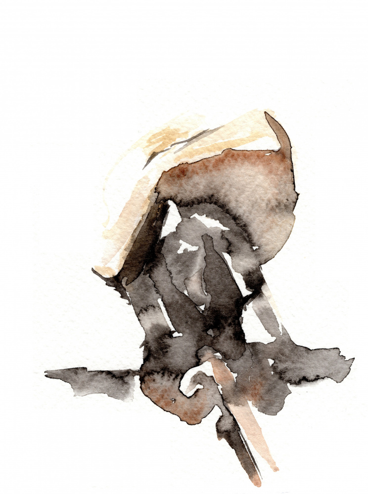 Abstract Veiled Woman by Helena Engström — canvas wall art