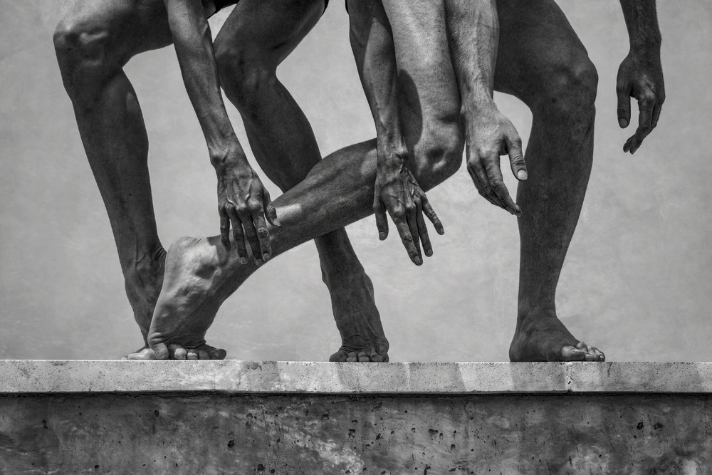 Intertwined Human Forms by Antonio Arcos aka fotonstudio — canvas wall art