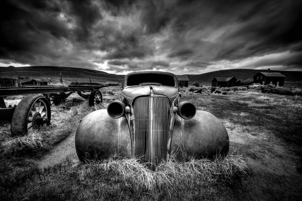 Ghost Town Vintage Car by Carsten Schlipf — canvas wall art