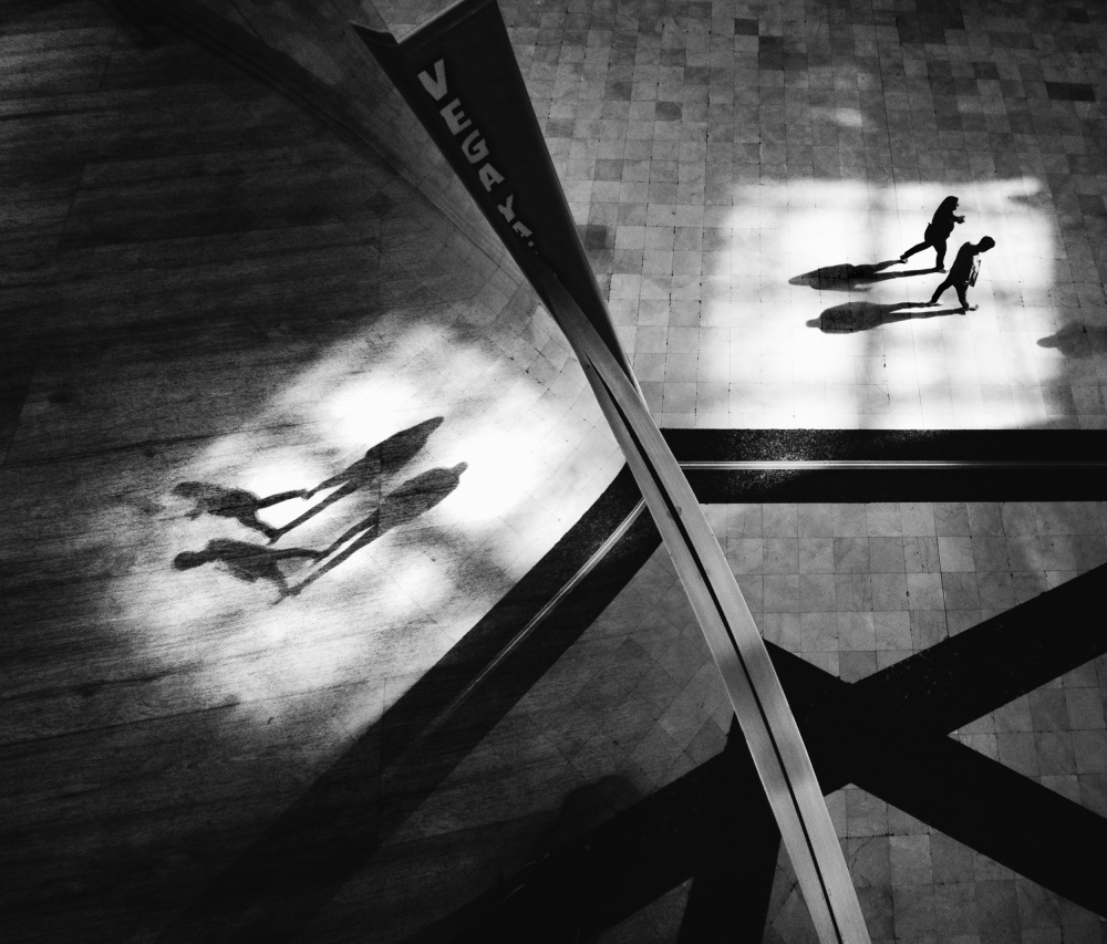 Figures in Light and Shadow by Doruk Uysal — canvas wall art
