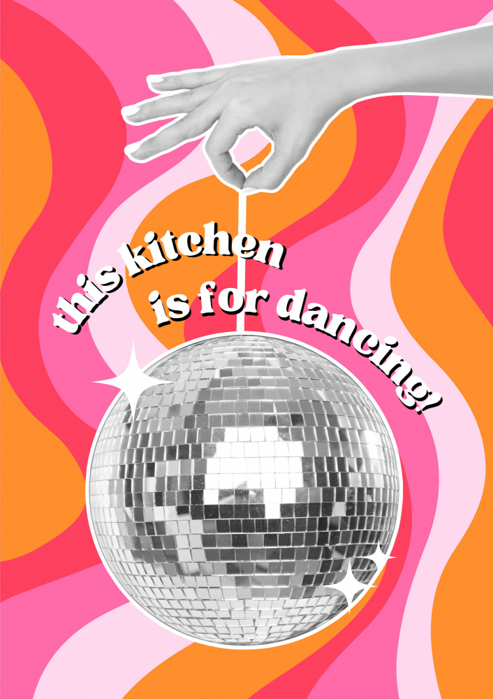 Disco Kitchen Vibes by Athene Fritsch — canvas wall art