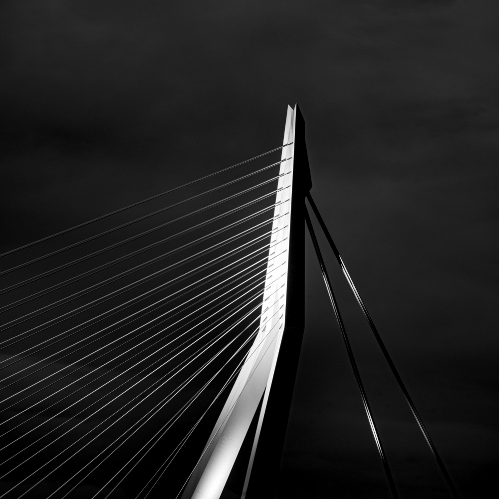Sleek Architectural Form by Ann Cornelis — canvas wall art