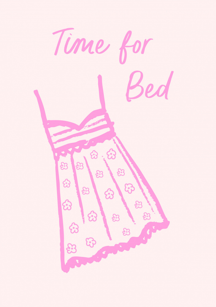 Time For Bed Nightgown by Sudevi Sen — canvas wall art