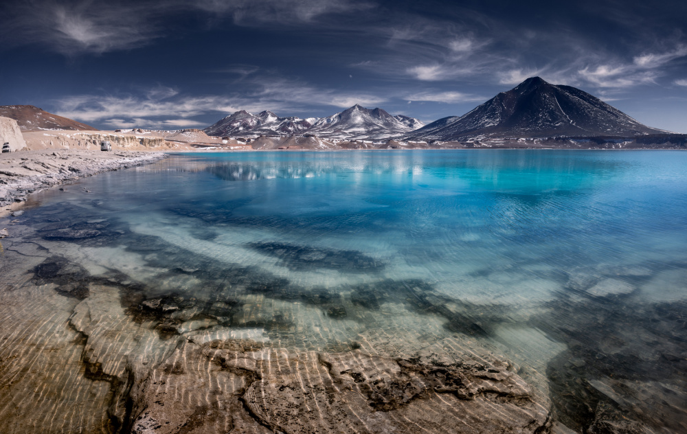 Clear Blue Mountain Lake by Karol Nienartowicz — canvas wall art