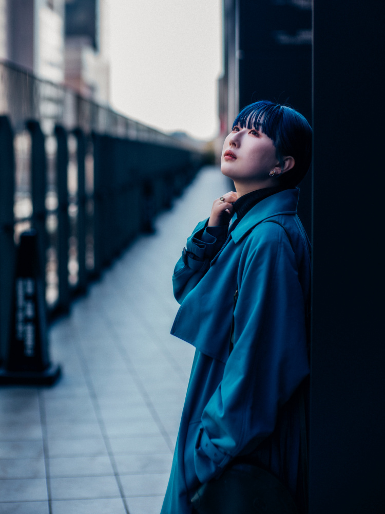 Thoughtful City Girl by Yuzo Fujii — canvas wall art