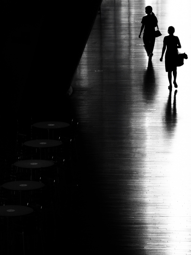 Bright Path Silhouettes by Yoshie Makiya — canvas wall art