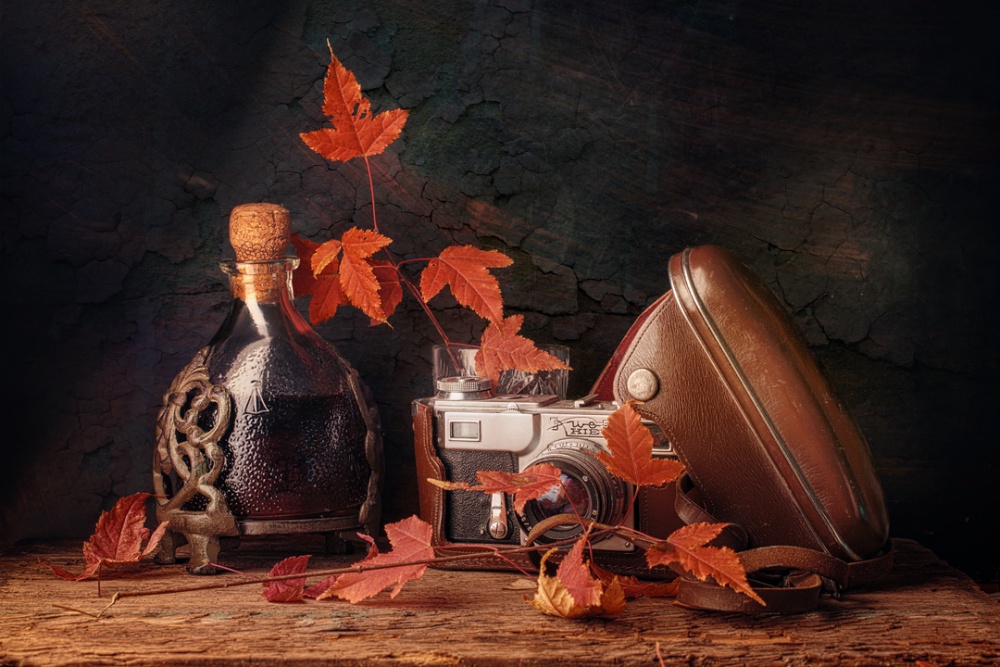 Vintage Autumn Still Life by Stanislav Aristov — canvas wall art
