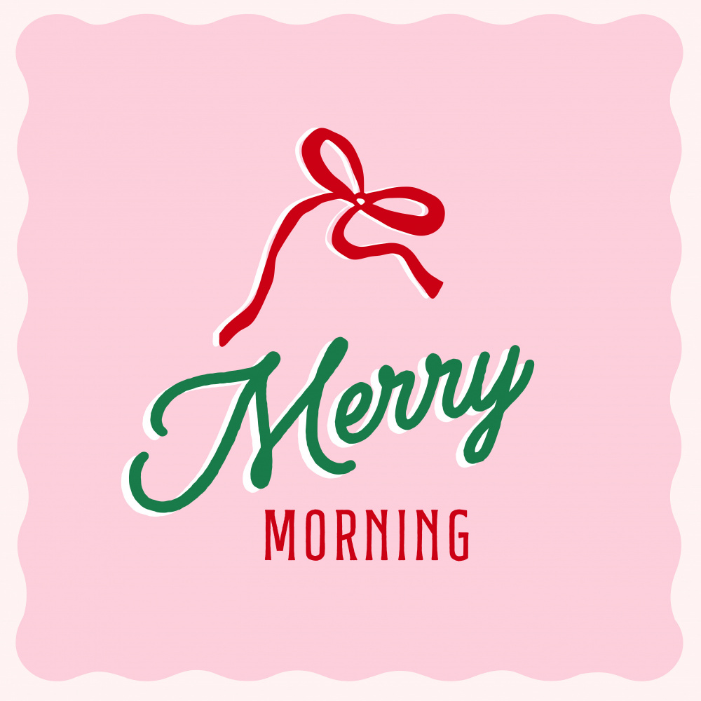 Merry Morning Ribbon by Dominique Vari — canvas wall art