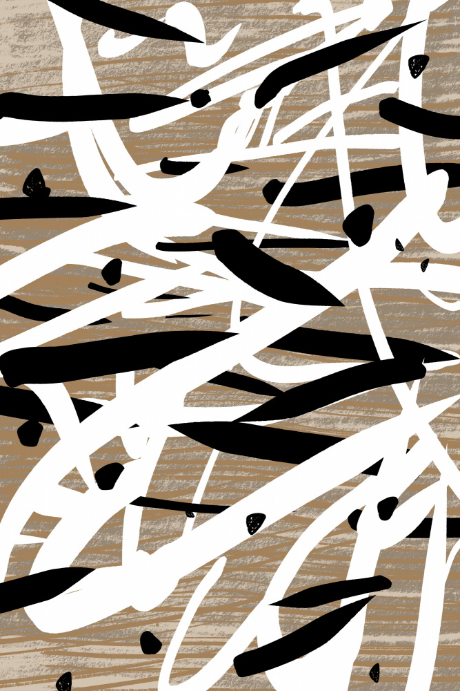 Dynamic Abstract Strokes by Simona Gocan — canvas wall art