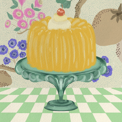 Yellow Gelatin Cake
