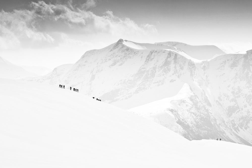 Winter Mountain Ascent by Åsmund Keilen — canvas wall art