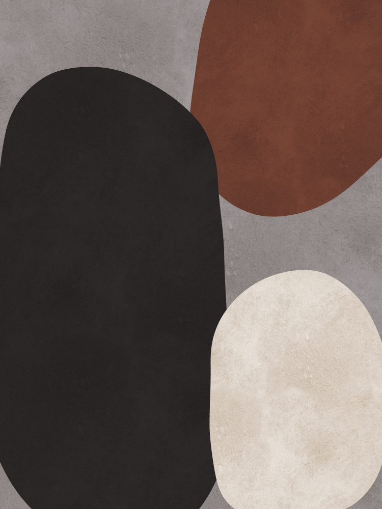 Earthy Abstract Forms by Vitor Costa — canvas wall art
