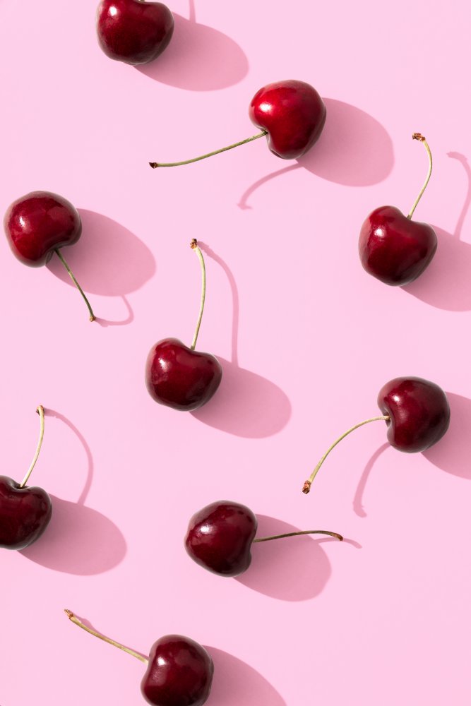 Red Cherries Pink Pop by Old Artists Studio III — canvas wall art