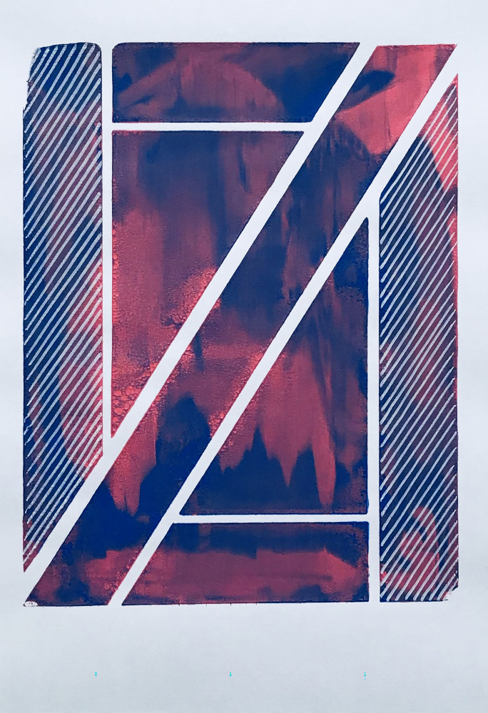 Modern Geometric Abstract by kellymariesmith — canvas wall art
