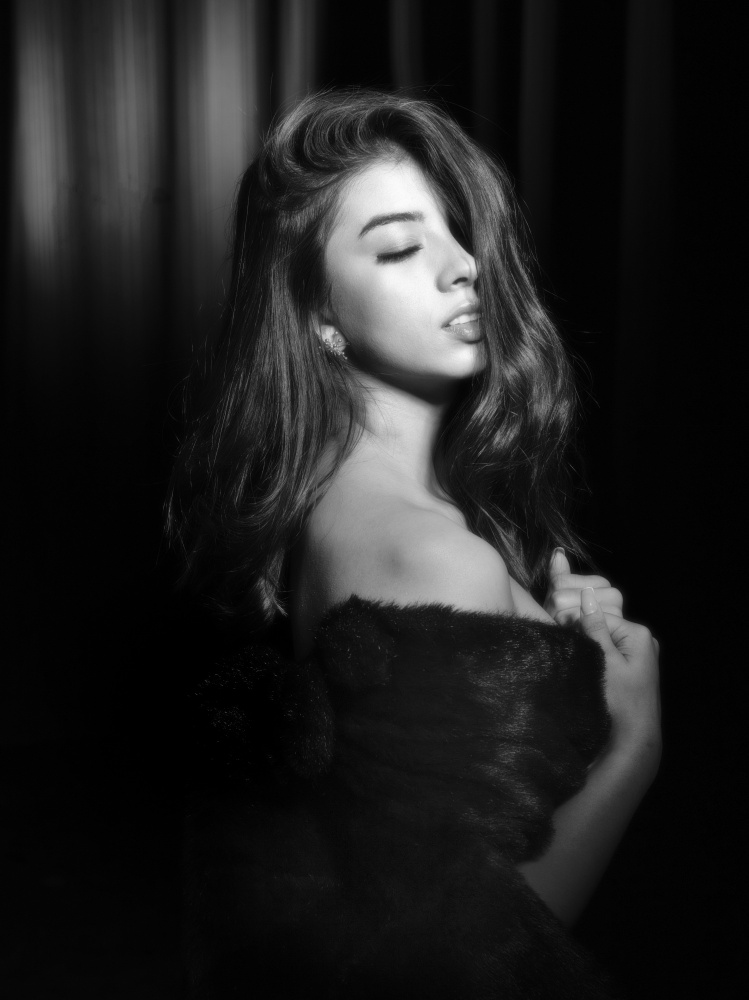 Elegant Sensual Portrait by Cesar Tejada — canvas wall art