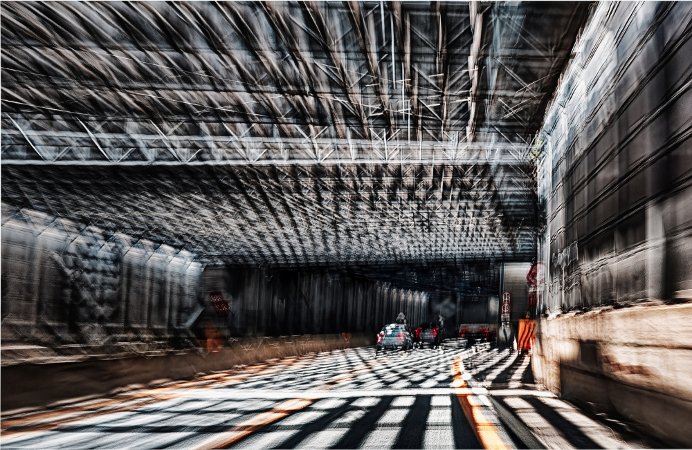 Dynamic Tunnel Drive by carlo borgatelli — canvas wall art