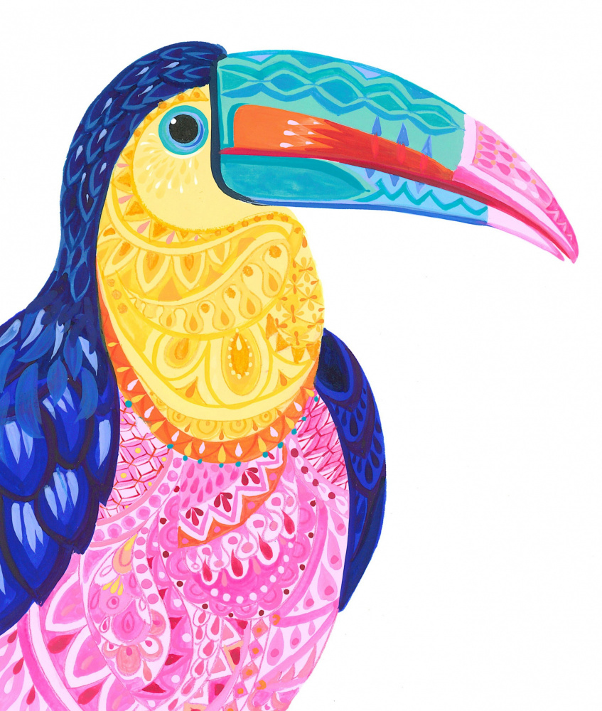 Colorful Toucan by Isabelle Brent — canvas wall art