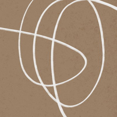 Elegant Line Abstract on Brown