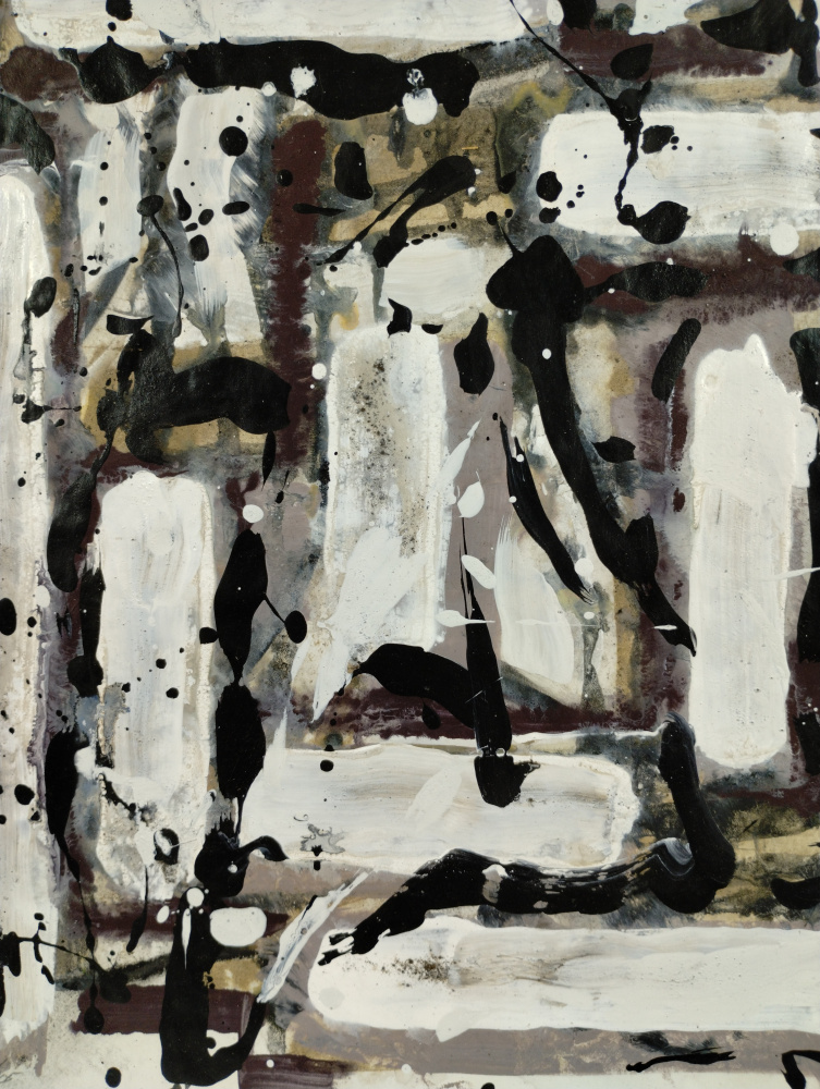 Dynamic Abstract Splatter by Michael Cross — canvas wall art