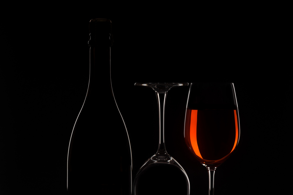 Glowing Red Wine Glass by Sumit Dhuper — canvas wall art