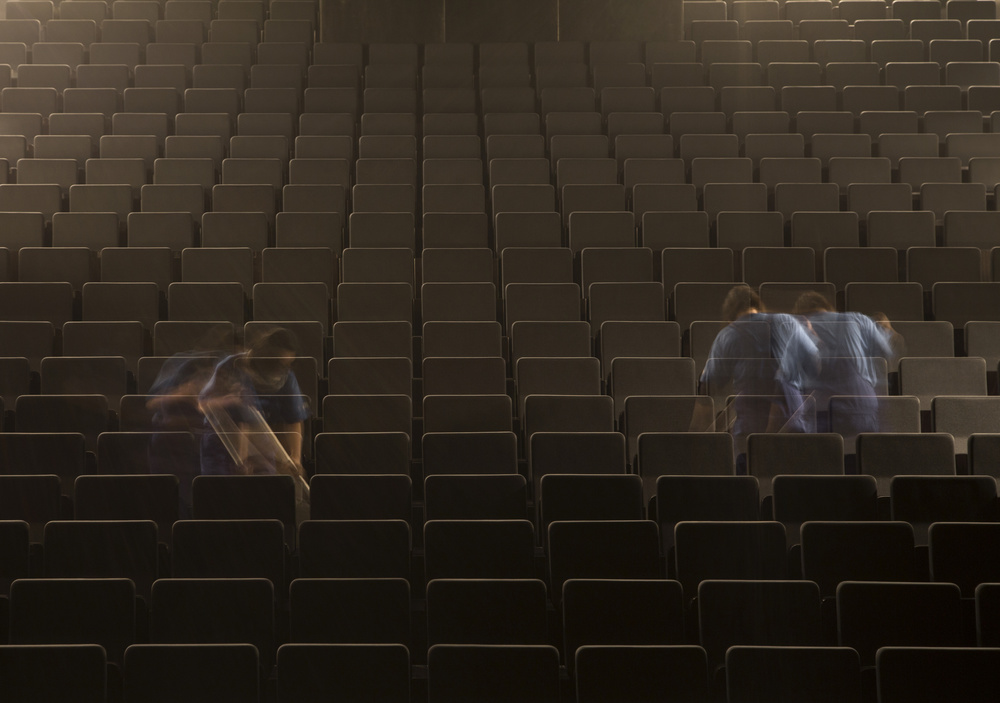 Empty Auditorium Movement by Anna Niemiec — canvas wall art