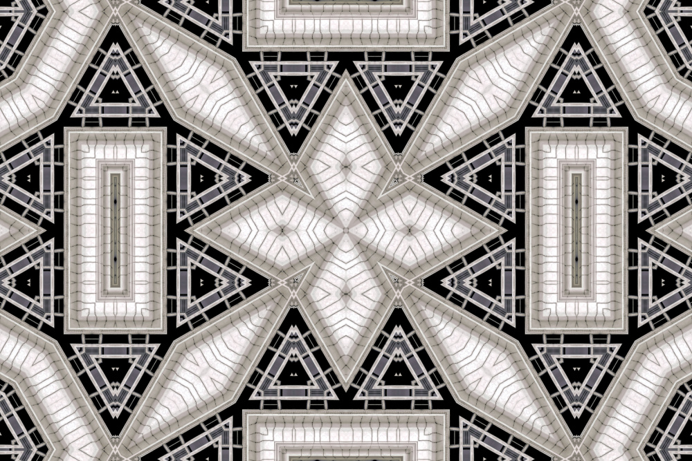 Modern Geometric Symmetry by Miro Susta — canvas wall art