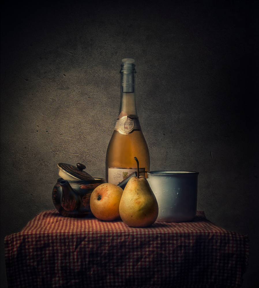 Rustic Table Still Life by Paul Adrian Chis — canvas wall art