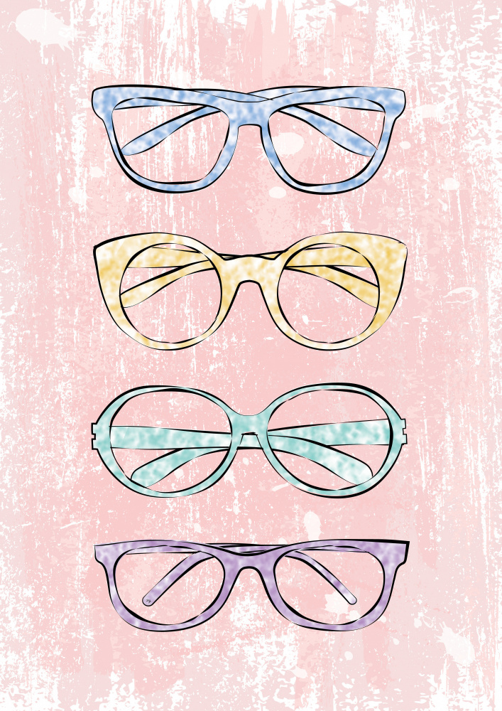 Pastel Eyewear Styles by Martina — canvas wall art