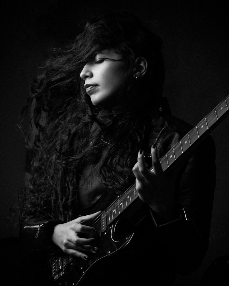 Passionate Guitarist by Mehdi Mokhtari — canvas wall art