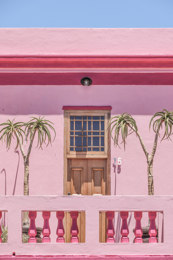 Peachy Facade by Shot by Clint — canvas wall art