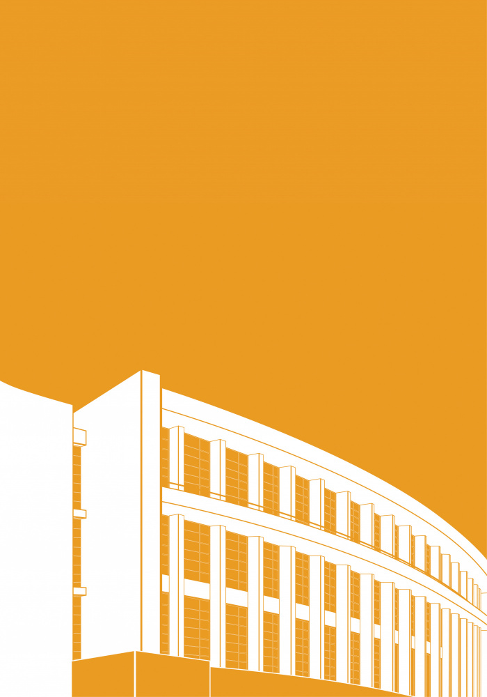 Curved Urban Architecture by zaglono — canvas wall art