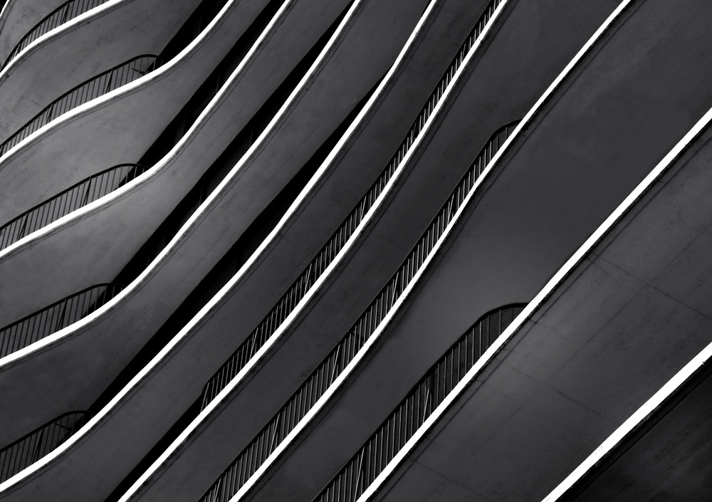 Modern Architectural Curves by Ivan Huang — canvas wall art