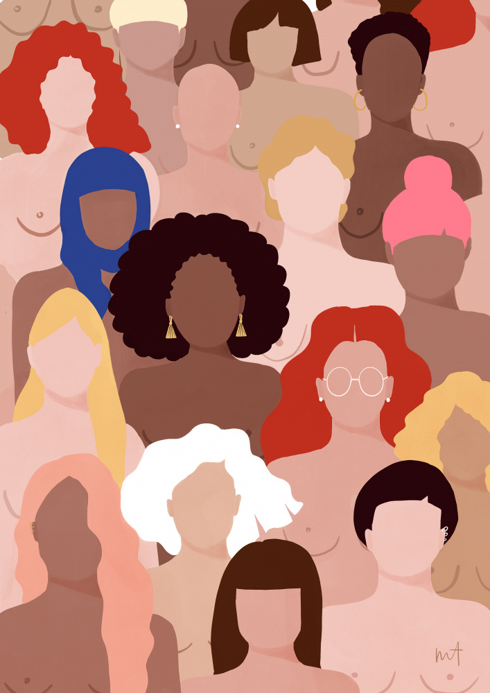 Celebrating Diverse Women by Maja Tomljanovic — canvas wall art