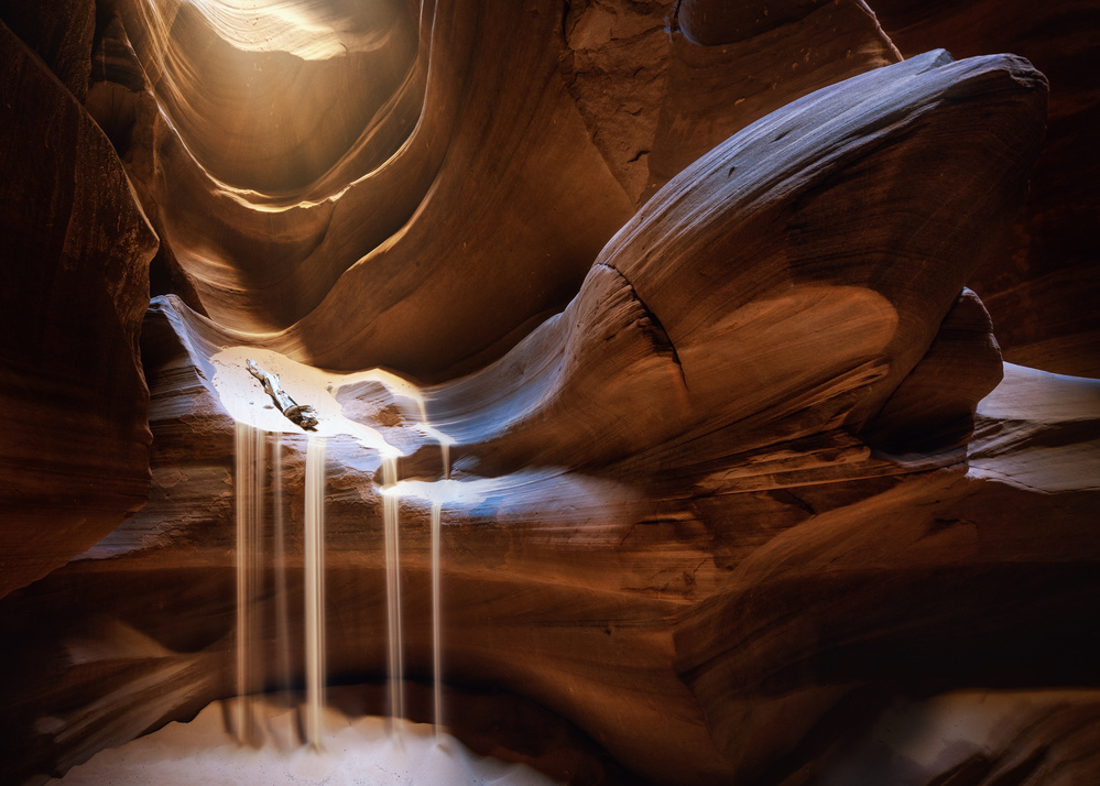 Slot Canyon Sandfall by Juan Pablo de Miguel — canvas wall art