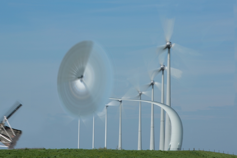 Dynamic Wind Turbines by Max Witjes — canvas wall art