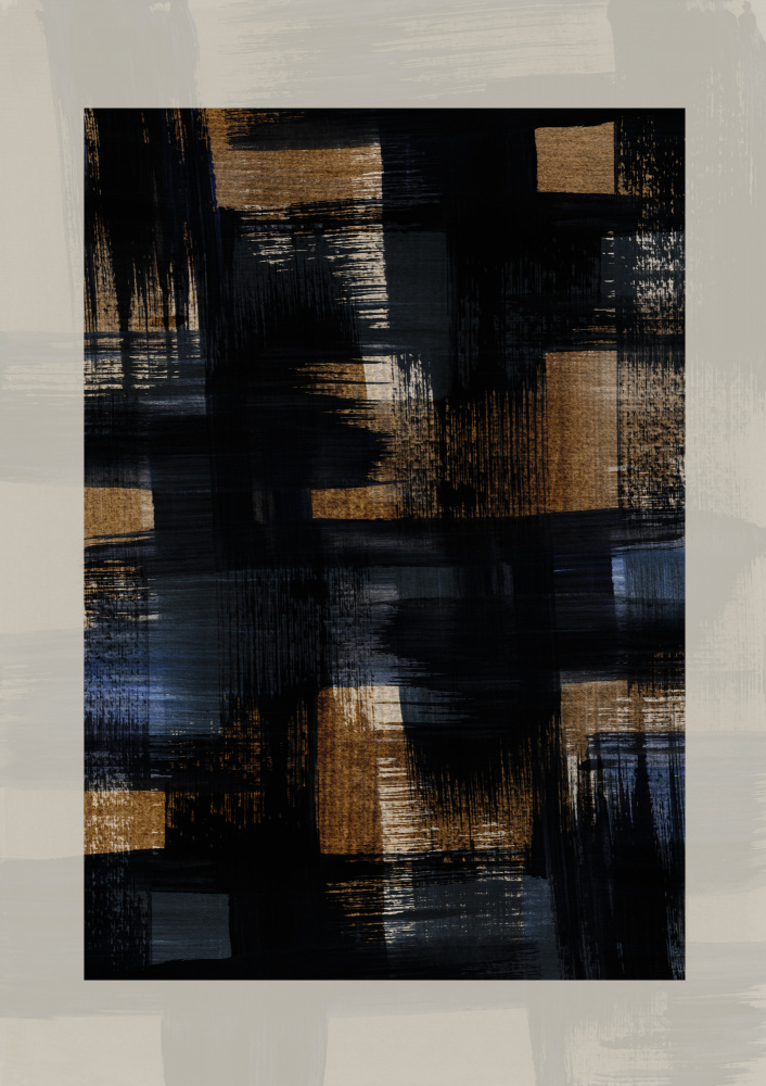 Abstract Brush Strokes 128X by Mareike Böhmer — canvas wall art