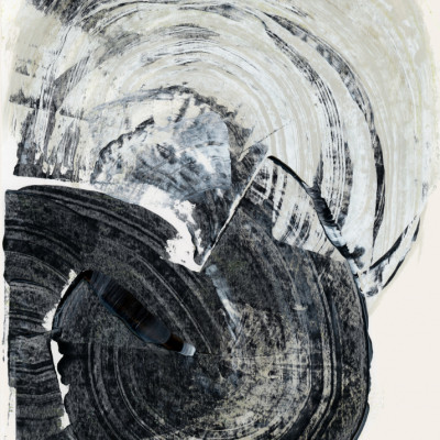 Swirling Monochrome Abstract
